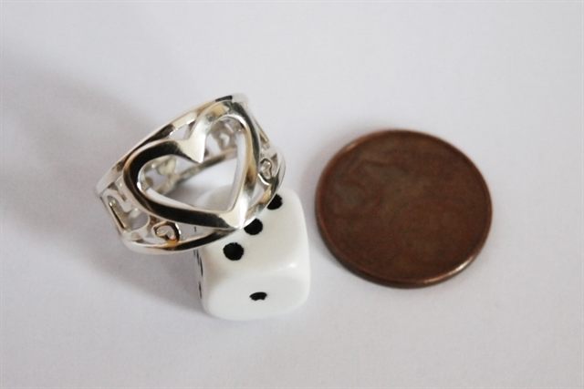 Bague Cœur imprimée